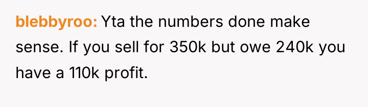 blebbyroo Yta the numbers done make sense. If you sell...