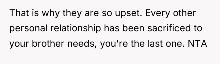 That is why they are so upset. Every other personal...