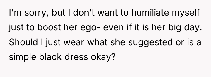 I'm sorry, but I don't want to humiliate myself just...