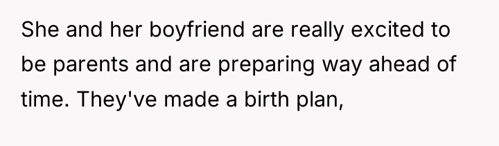 She and her boyfriend are really excited to be parents...
