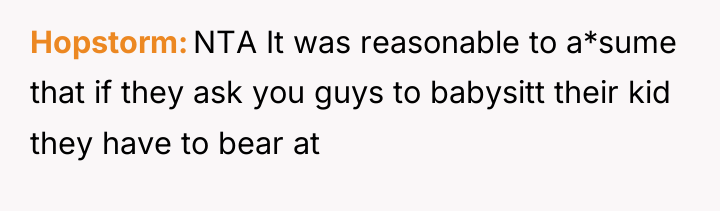 Hopstorm NTA It was reasonable to a*sume that if they...
