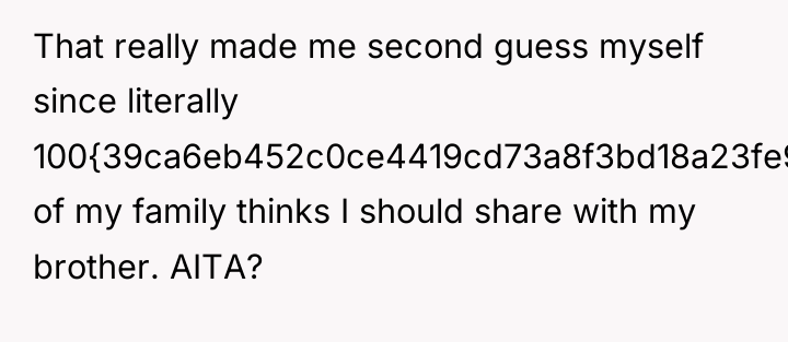 That really made me second guess myself since literally 100{39ca6eb452c0ce4419cd73a8f3bd18a23fe95ab4febb092bc2ab1b542eeea82f}...