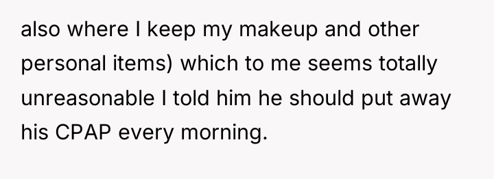 also where I keep my makeup and other personal items)...