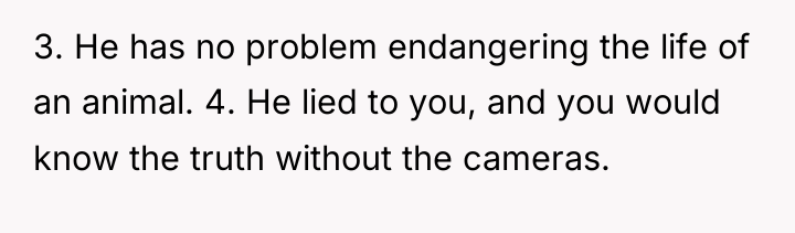 3. He has no problem endangering the life of an...