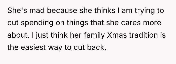 She's mad because she thinks I am trying to cut...