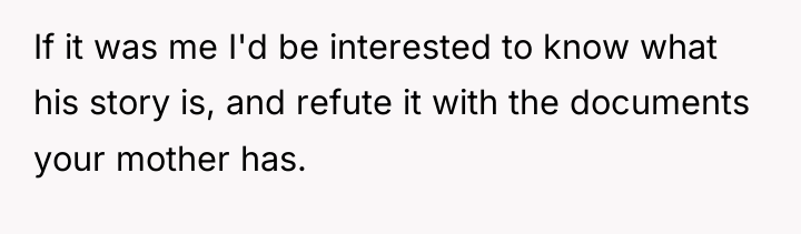 If it was me I'd be interested to know what...