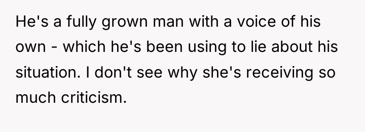 He's a fully grown man with a voice of his...
