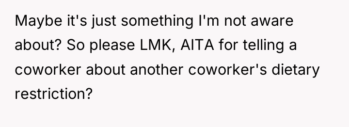 Maybe it's just something I'm not aware about? So please...