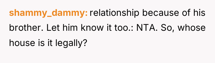 shammy_dammy relationship because of his brother. Let him know it...