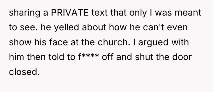 sharing a PRIVATE text that only I was meant to...