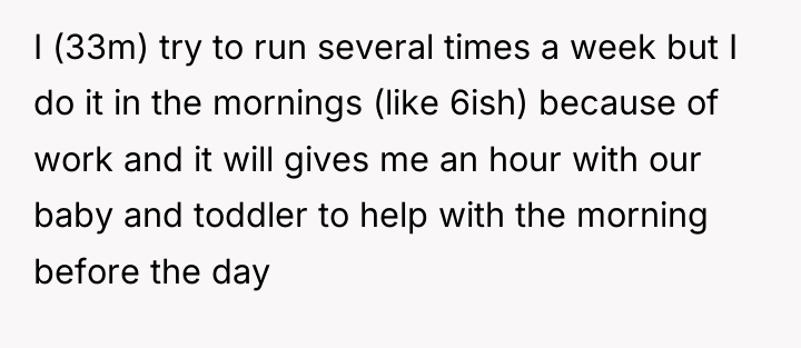 I (33m) try to run several times a week but...
