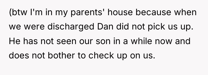 (btw I'm in my parents' house because when we were...