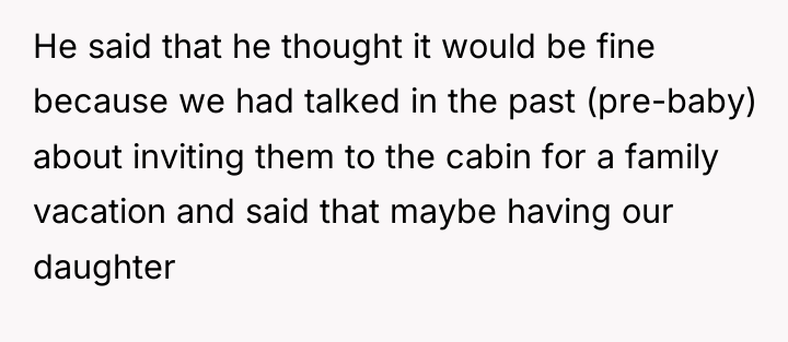 He said that he thought it would be fine because...