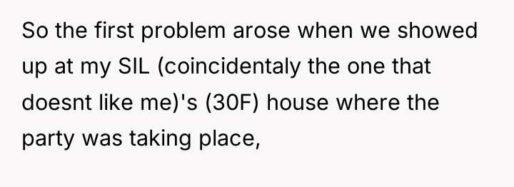 So the first problem arose when we showed up at...
