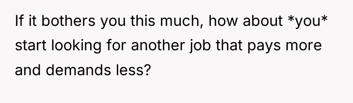 If it bothers you this much, how about *you* start...