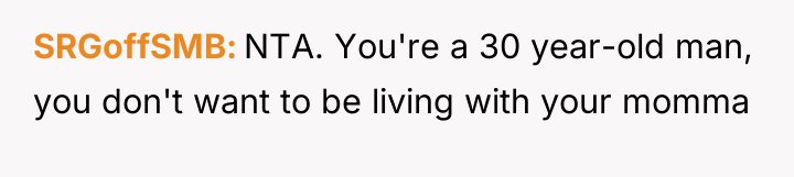 SRGoffSMB NTA. You're a 30 year-old man, you don't want...