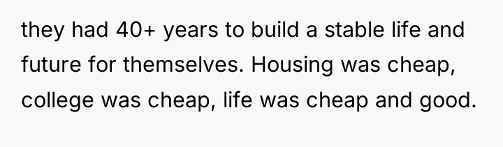 they had 40+ years to build a stable life and...