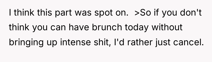 I think this part was spot on. ​ >So if...