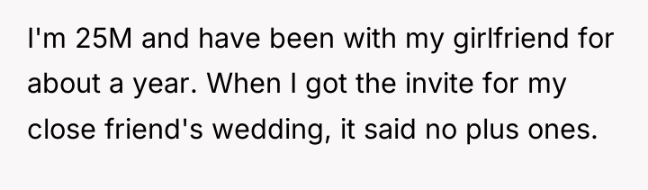 I'm 25M and have been with my girlfriend for about...