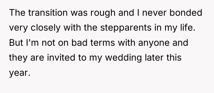 The transition was rough and I never bonded very closely...