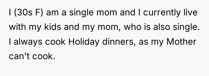 I (30s F) am a single mom and I currently...