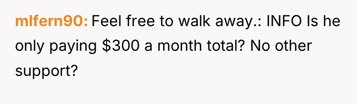 mlfern90 Feel free to walk away.: INFO Is he only...