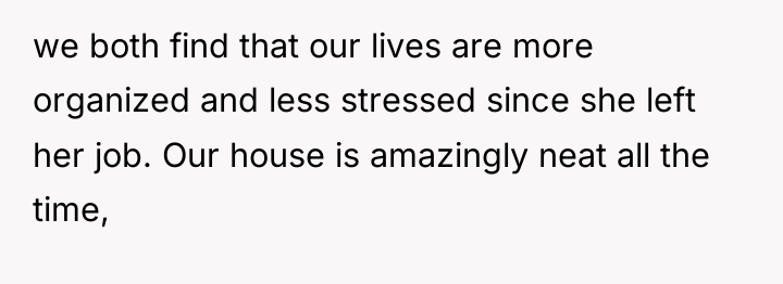 we both find that our lives are more organized and...