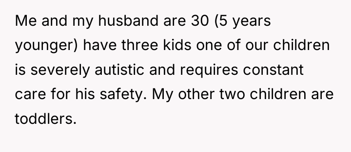 Me and my husband are 30 (5 years younger) have...