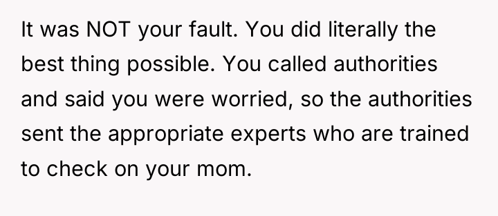 It was NOT your fault. You did literally the best...