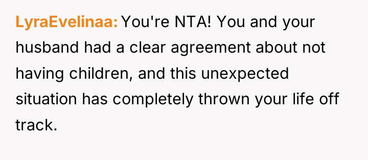 LyraEvelinaa You're NTA! You and your husband had a clear...