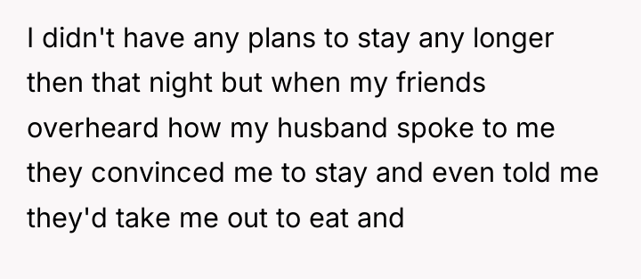 I didn't have any plans to stay any longer then...