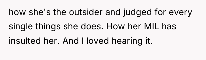 how she's the outsider and judged for every single things...
