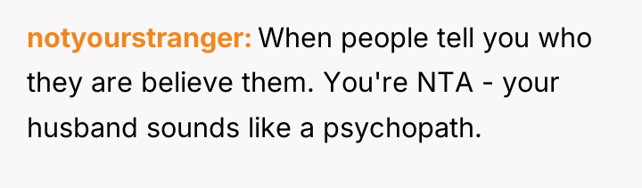 notyourstranger When people tell you who they are believe them....