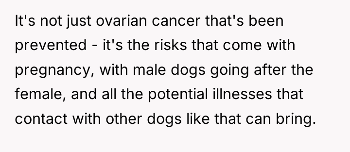 It's not just ovarian cancer that's been prevented - it's...