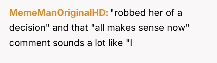 MemeManOriginalHD "robbed her of a decision" and that "all makes...