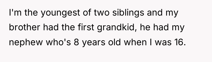 I'm the youngest of two siblings and my brother had...