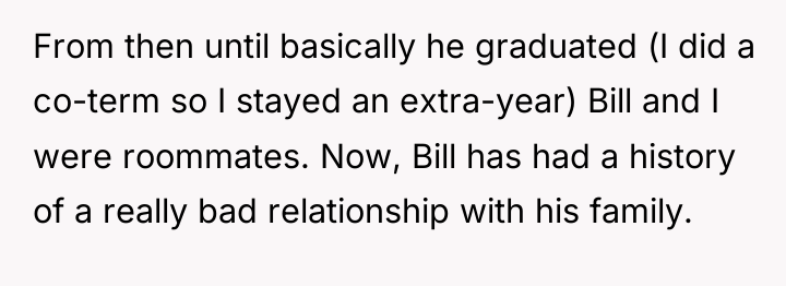 From then until basically he graduated (I did a co-term...
