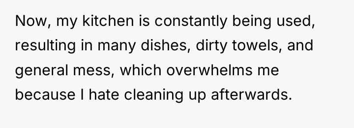 Now, my kitchen is constantly being used, resulting in many...