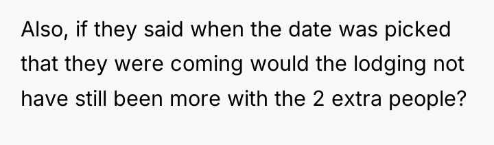 Also, if they said when the date was picked that...