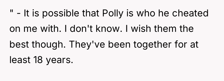 " - It is possible that Polly is who he...
