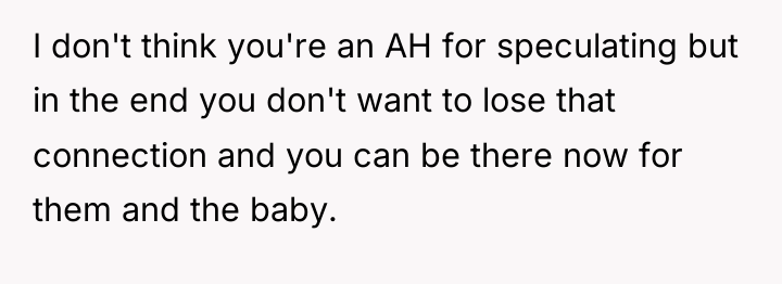 I don't think you're an AH for speculating but in...