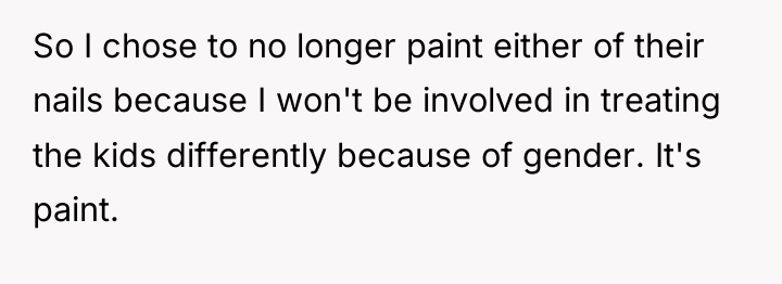 So I chose to no longer paint either of their...