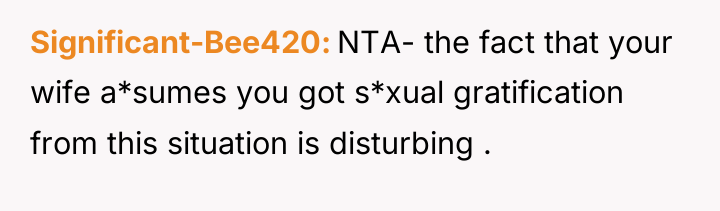 Significant-Bee420 NTA- the fact that your wife a*sumes you got...