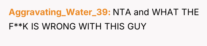 Aggravating_Water_39 NTA and WHAT THE F**K IS WRONG WITH THIS...