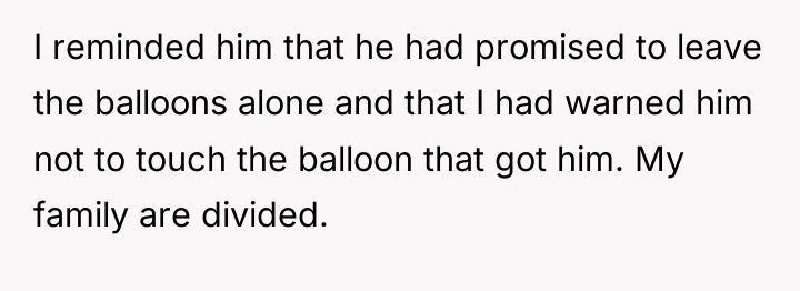 I reminded him that he had promised to leave the...