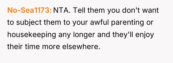No-Sea1173 NTA. Tell them you don't want to subject them...