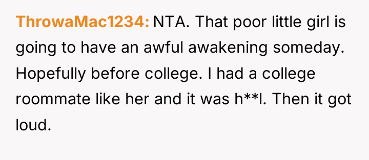 ThrowaMac1234 NTA. That poor little girl is going to have...