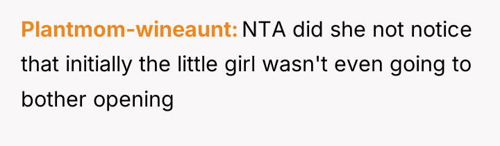 Plantmom-wineaunt NTA did she not notice that initially the little...