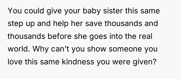 You could give your baby sister this same step up...