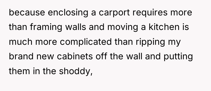 because enclosing a carport requires more than framing walls and...